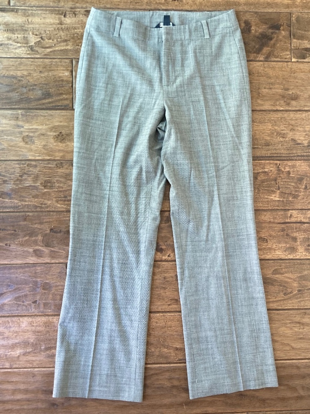 Banana Republic Contoured Fit Pants Trousers Brown Wool Stretch Womens 10
